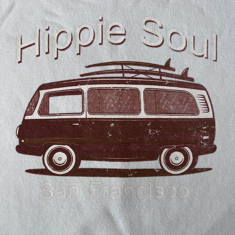 Lane Seven Hippie Soul San Francisco Hoodie XL Surf Van Pullover